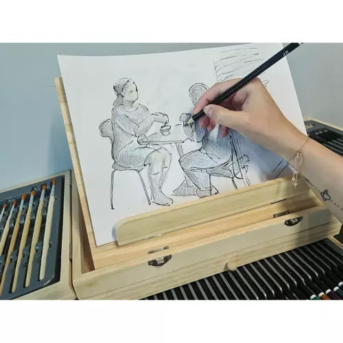 Umelecký set na maľovanie MAALEO pre deti Plastický Maliarsky Stojan Puzdro