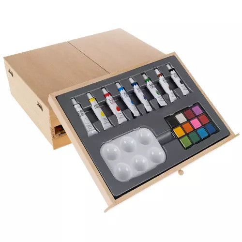 Umelecký set na maľovanie MAALEO pre deti Plastický Maliarsky Stojan Puzdro