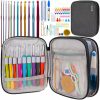 VEĽKÁ SADA NA HÁČKOVANIE HÁČKOV ERGONOMICKÁ SADA HÁČIKOV V PUZDRE