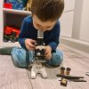 DIGITÁLNY MIKROSKOP LED PRIBLÍŽENIE SVETLA 1200 x VZDELÁVACIE PRÍSLUŠENSTVO BIELA