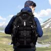 Turistický batoh TRIZAND čierny Taktický vojenský priestranný do školy XL