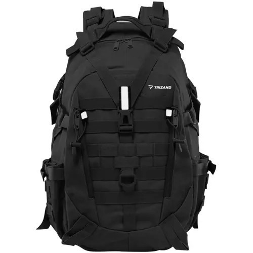 Turistický batoh TRIZAND čierny Taktický vojenský priestranný do školy XL