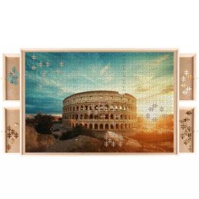   Tabuľa na skladanie puzzle Malatec pre 1500 dielikov, 4 zásuvky 89x69 cm