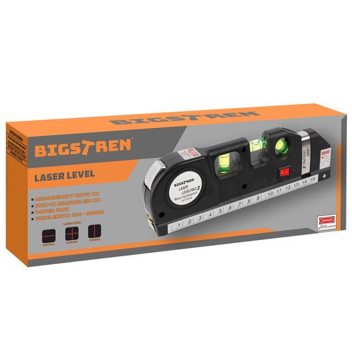 LASEROVÁ VODOVÁHA S ODMERKOU 20 cm BIGSTREN