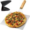 Lopata na pizzu RUHHY Veľká lopatka na chlieb oceľová Podnos Lopatka + labka