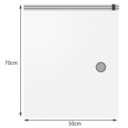 Vákuové vrecia na oblečenie Sada 10ks Vákuové Vrece Pumpa veľká 50x70 cm