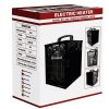 Elektrický ohrievač KAMINER Čierny 3kW 3000W Ventilátor Teplovzdušný ohrievač