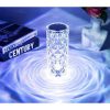 Kryštálová lampa Ruža LED Diamantová nočná lampa dotyková + Diaľkový Ovládač RGB USB