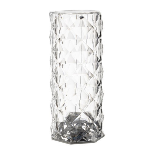Kryštálová lampa Ruža LED Diamantová nočná lampa dotyková + Diaľkový Ovládač RGB USB