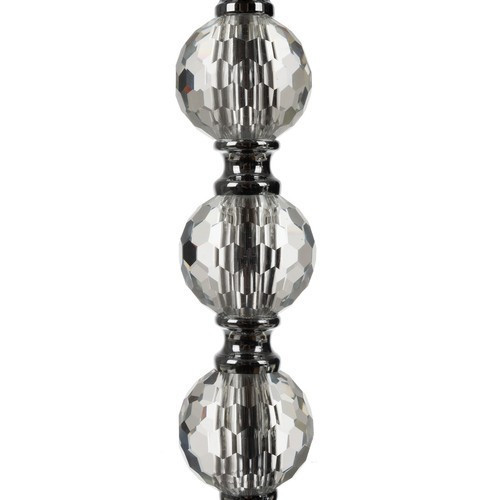 Sklenený svietnik Lampáš Sada 1-2-3 Svietniky na nohe Strieborné Glamour