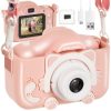 Digitálny fotoaparát pre deti Fotografia Ružová karta 32 GB Ružová Šnúrka Hry