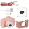Digitálny fotoaparát pre deti Fotografia Ružová karta 32 GB Ružová Šnúrka Hry