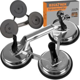   Uchyt Prísavka Doska Glazúra Sklo Gresu 3x120 mm Hliník 150 KG