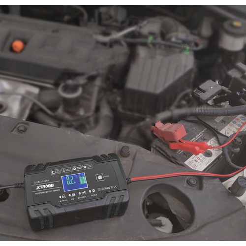 Automatická autonabíjačka s funkciou opravy batérie 12-24V