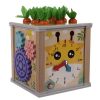 Drevená vzdelávacia kocka Hračka Na Triedenie 5v1 Skladačka Hra Chyť červíka 22566