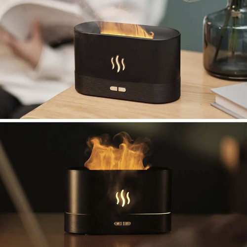 ZVLHČOVAČ VZDUCHU DIFUZÉR NOČNÁ LAMPA EFEKT PLAMEŇA LED USB