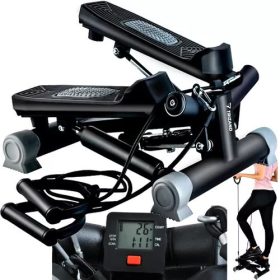   Otočný stepper pre fitness steper s lanami Stepper Cvičenia aerobiku Počítadlo