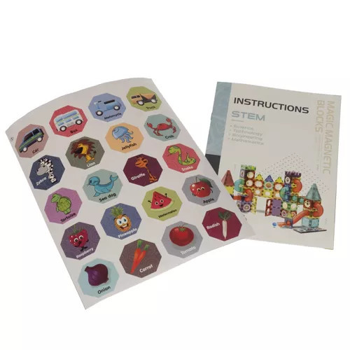 Magnetické stavebné kocky Edukačná súprava Puzzle 75 svietiace