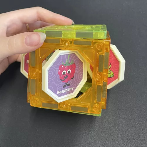 Magnetické stavebné kocky Edukačná súprava Puzzle 75 svietiace