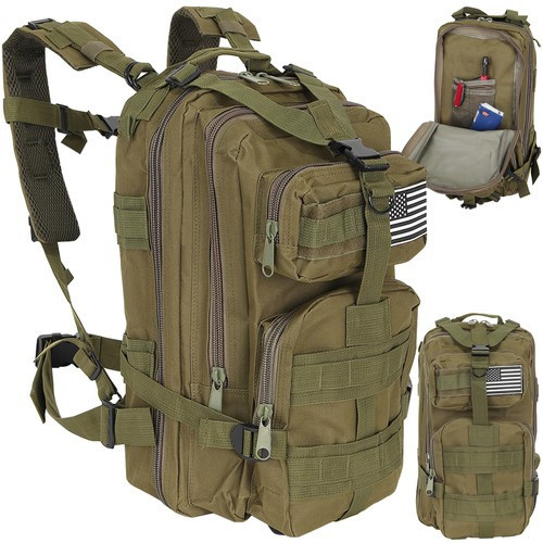 Malý turistický batoh zelený- 26l