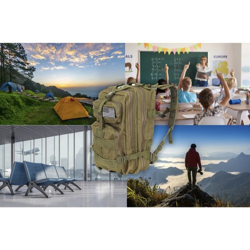 Malý turistický batoh zelený- 26l