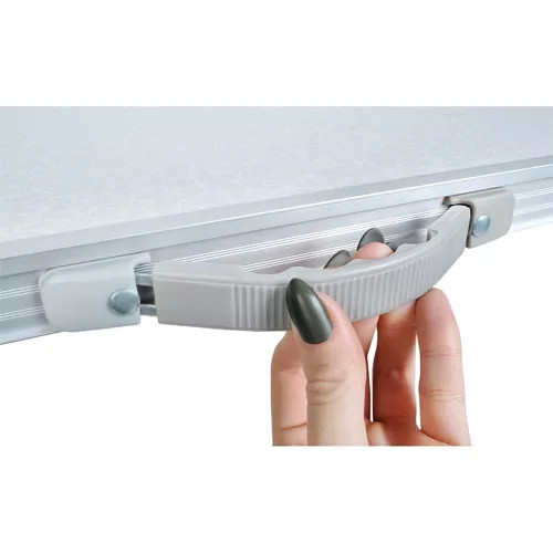 Skladací turistický stolík Trizand z hliníka, výška 70 cm