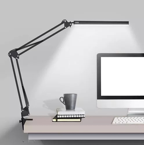 Stolová lampa 2v1 čiernej farby