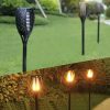 Solárna lampa Pochodňa LED Efekt Plameň Oheň Plameň Záhrada 4ks