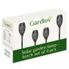 Solárna lampa Pochodňa LED Efekt Plameň Oheň Plameň Záhrada 4ks
