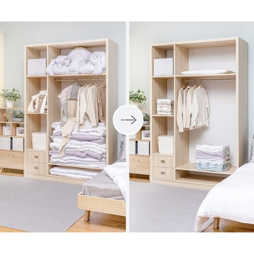 Prožový vak Vákuové vrecia Vacuum Cestovné na oblečenie, posteľná bielizeň 80x100