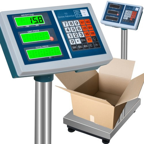 Digitálna plošinová váha s LCD displejom, do 100 kg