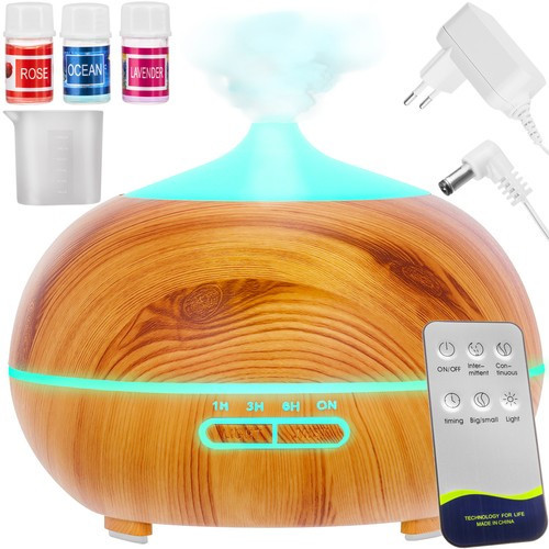 Zvlhčovač vzduchu Ultrazvukový aróma difuzér Aromaterapia LED Pilot