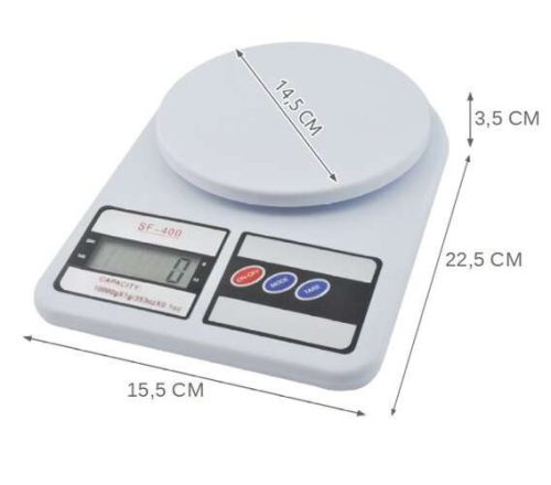 2 x Kuchynská váha do 10 kg je nevyhnutná v každej kuchyni s LCD displejom