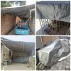 Plachta Hrubá Silná Zosilnená Vodotesná Strieborná Plachta 3x4 m Poťah