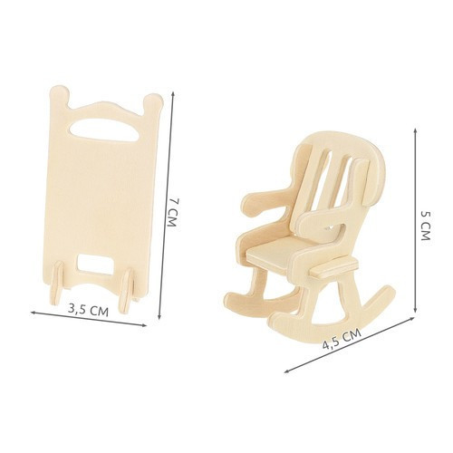 Nábytok pre bábiky Drevený nábytok do domčeka Sada 34 kusov nábytku DIY doplnky