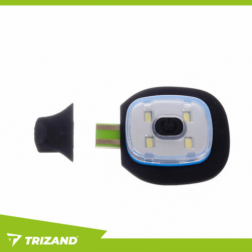Dvojvrstvová zimná čiapka s USB LED svetlom, čierna