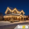 Izoxis Vianočné svetlá cencúle 22,5 m | 500 LED | Teplá biela | IP 44