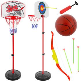 Basketbal a strelnica 2 v 1 s nastaviteľnou výškou dosky