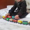 12-dielna súprava magnetického dreveného vláčika