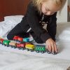 12-dielna súprava magnetického dreveného vláčika
