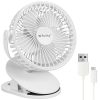 Bezdrôtový stolový ventilátor so stojanom, 1200 mAh, USB-C, biely