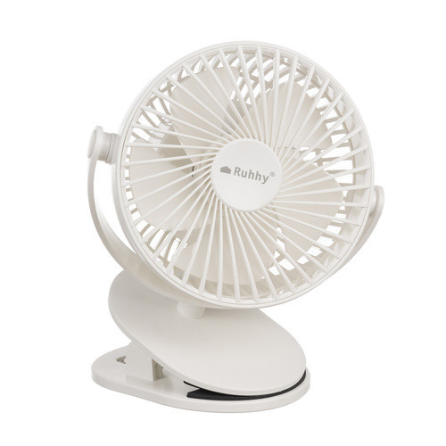 Bezdrôtový stolový ventilátor so stojanom, 1200 mAh, USB-C, biely