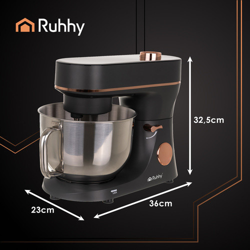 Kuchynský planetárny robot s vyhrievanou misou 5,7 l Ruhhy Veľký, multifunkčný