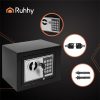 KOVOVÝ TREZOR PENIAZE DOKUMENTY ŠPERKY ELEKTRONICKÝ ZÁMOK ŠIFRA KĽÚČ
