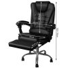 Otočná kancelárska stolička Otočná stolička k stolu s podnožkou, čierna