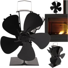   Termoelektrický ventilátor na krb, napájaný teplom - bez potreby elektriny