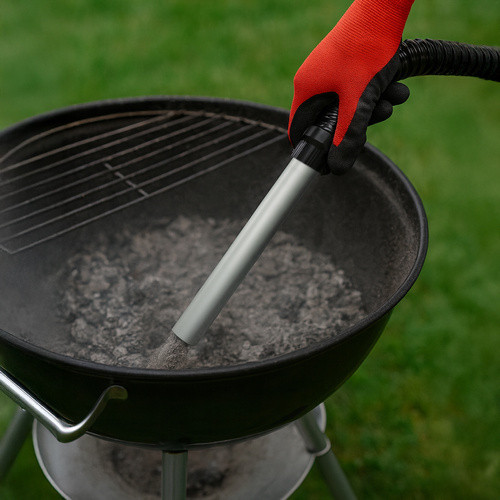 Bezvreckový priemyselný vysávač do krbu a popola z Gruzu Pieca Grilla 15 l