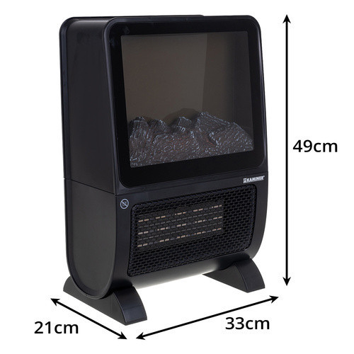 Elektrický ohrievač s efektom plameňa, 2000 W