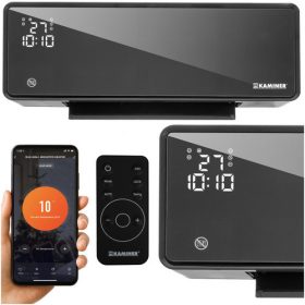   Vzduchová clona KAMINER Výkonný elektrický ohrievač nástenný WiFi + Diaľkové ovládanie