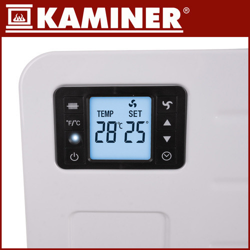 Elektrický konvektorový ohrievač KAMINER 2300 W Energeticky úsporný WiFi diaľkový ovládač